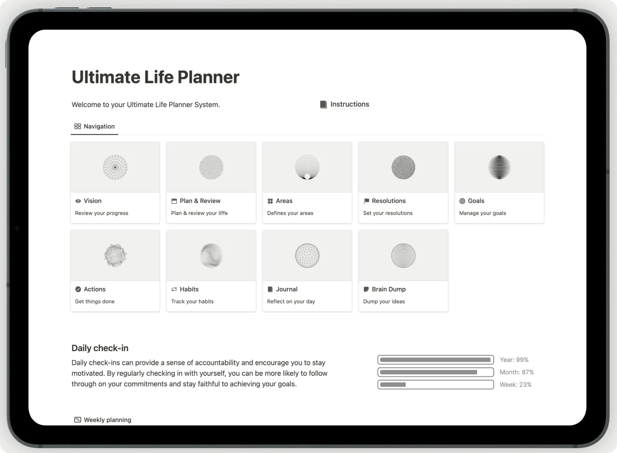Take control of your life with  the ultimate life planner